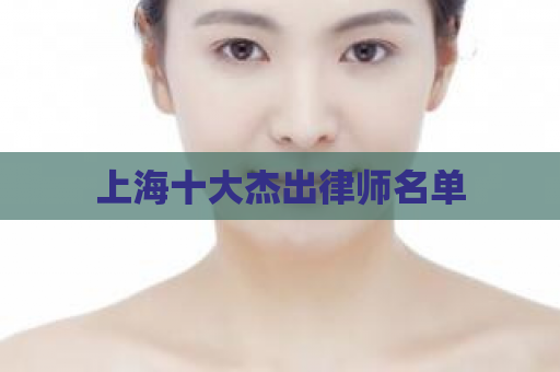 上海十大杰出律师名单  第1张