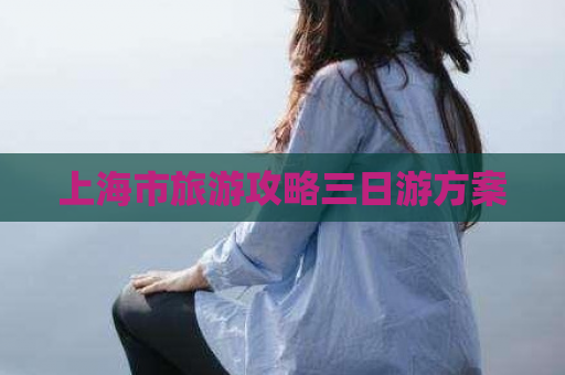 上海市旅游攻略三日游方案  第1张